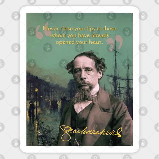 Charles Dickens Quote – Classic Literary Wisdom with a Victorian Aesthetic Sticker by TuncGK